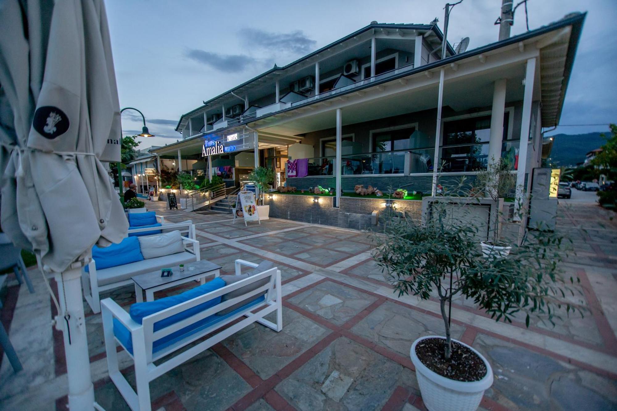 Amalia Mare Sea View Apartment Nea Vrasna Luaran gambar