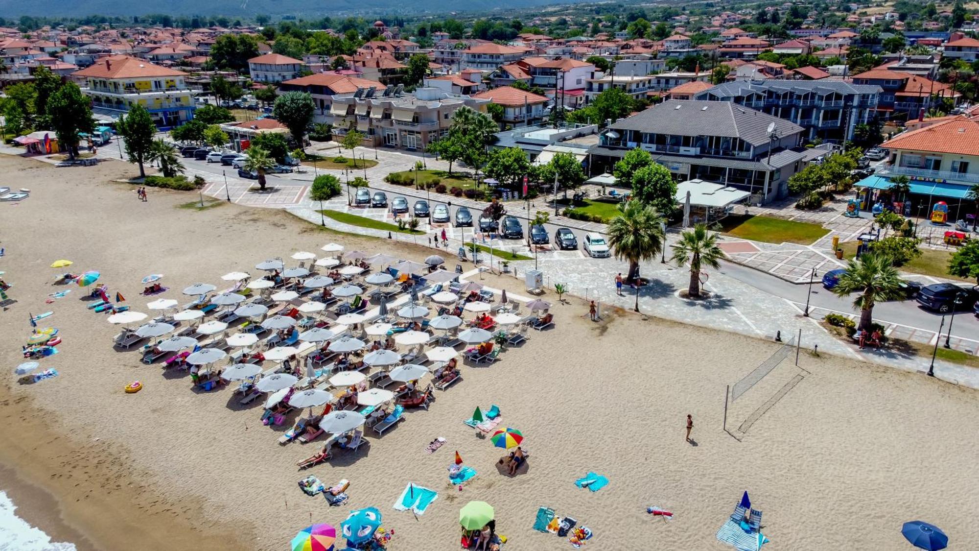Amalia Mare Sea View Apartment Nea Vrasna Luaran gambar