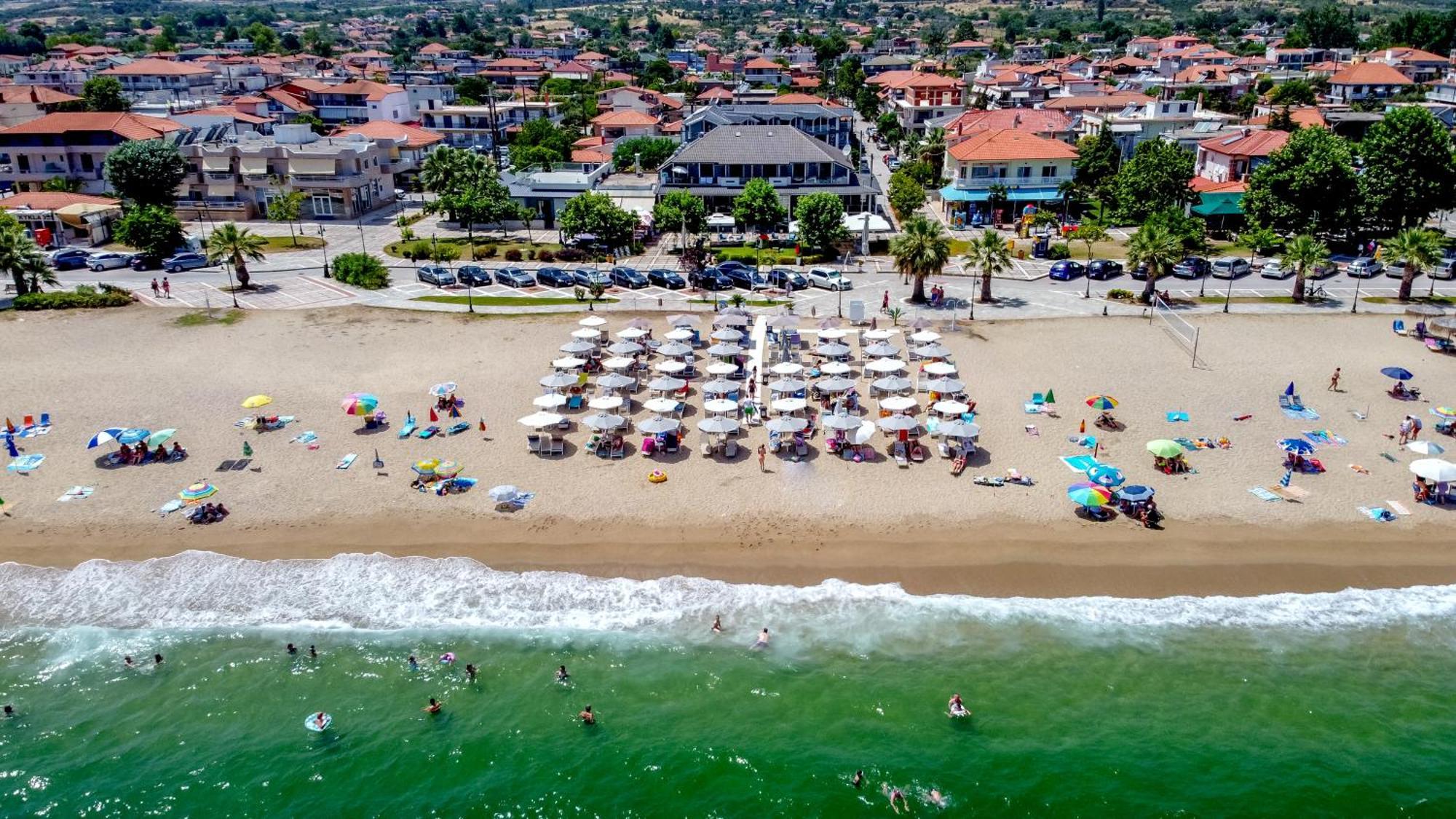 Amalia Mare Sea View Apartment Nea Vrasna Luaran gambar