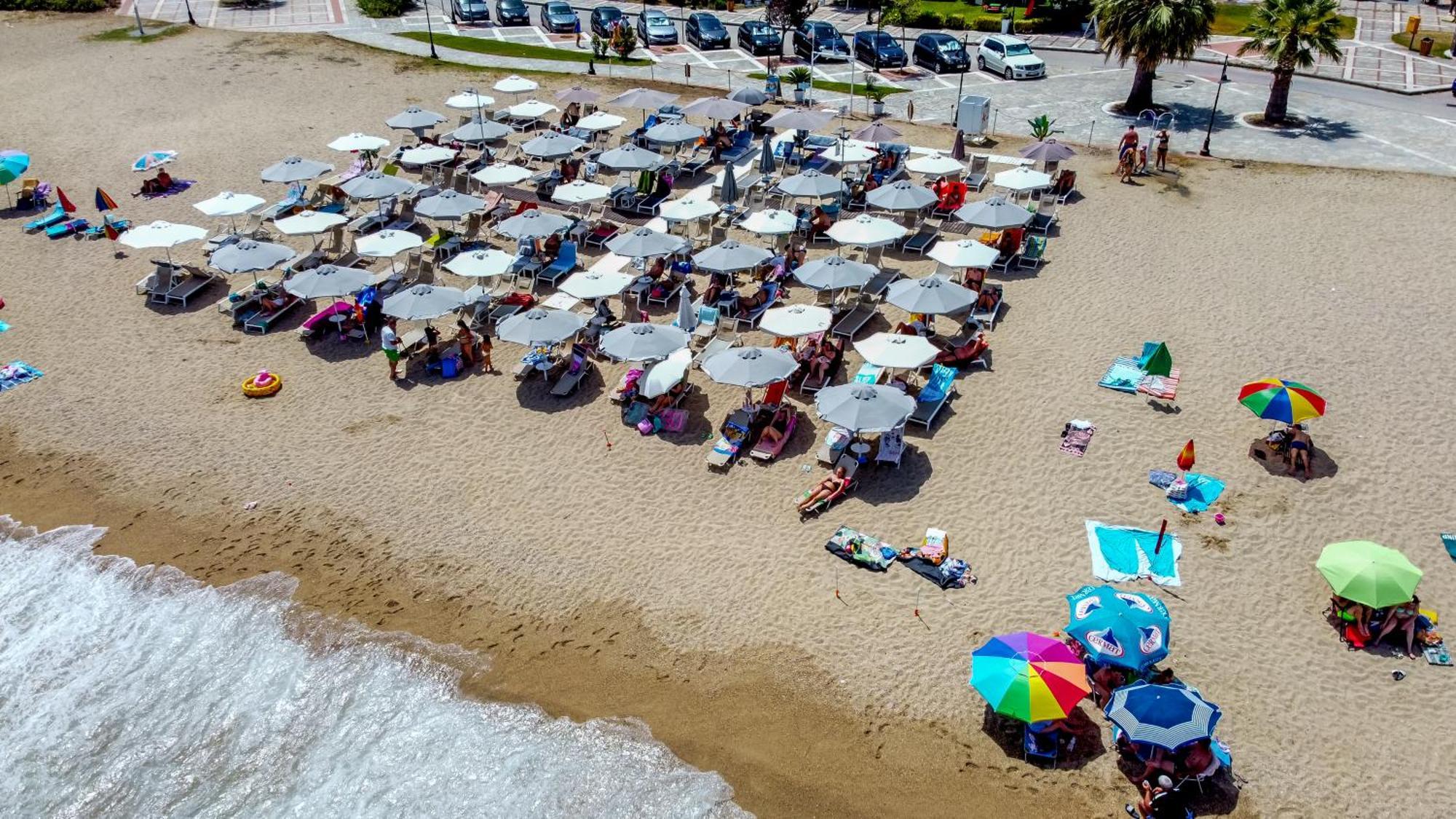 Amalia Mare Sea View Apartment Nea Vrasna Luaran gambar