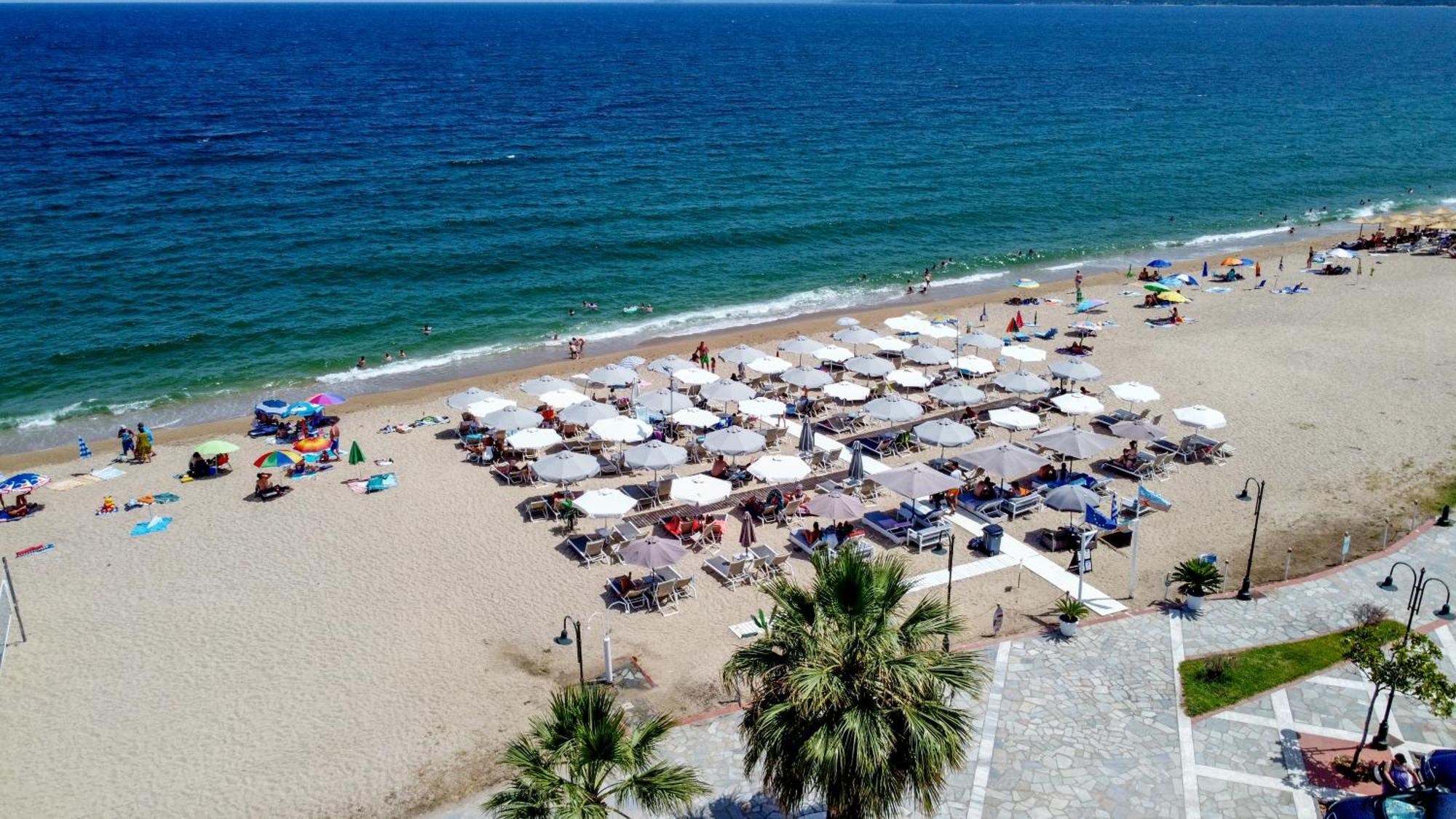 Amalia Mare Sea View Apartment Nea Vrasna Luaran gambar