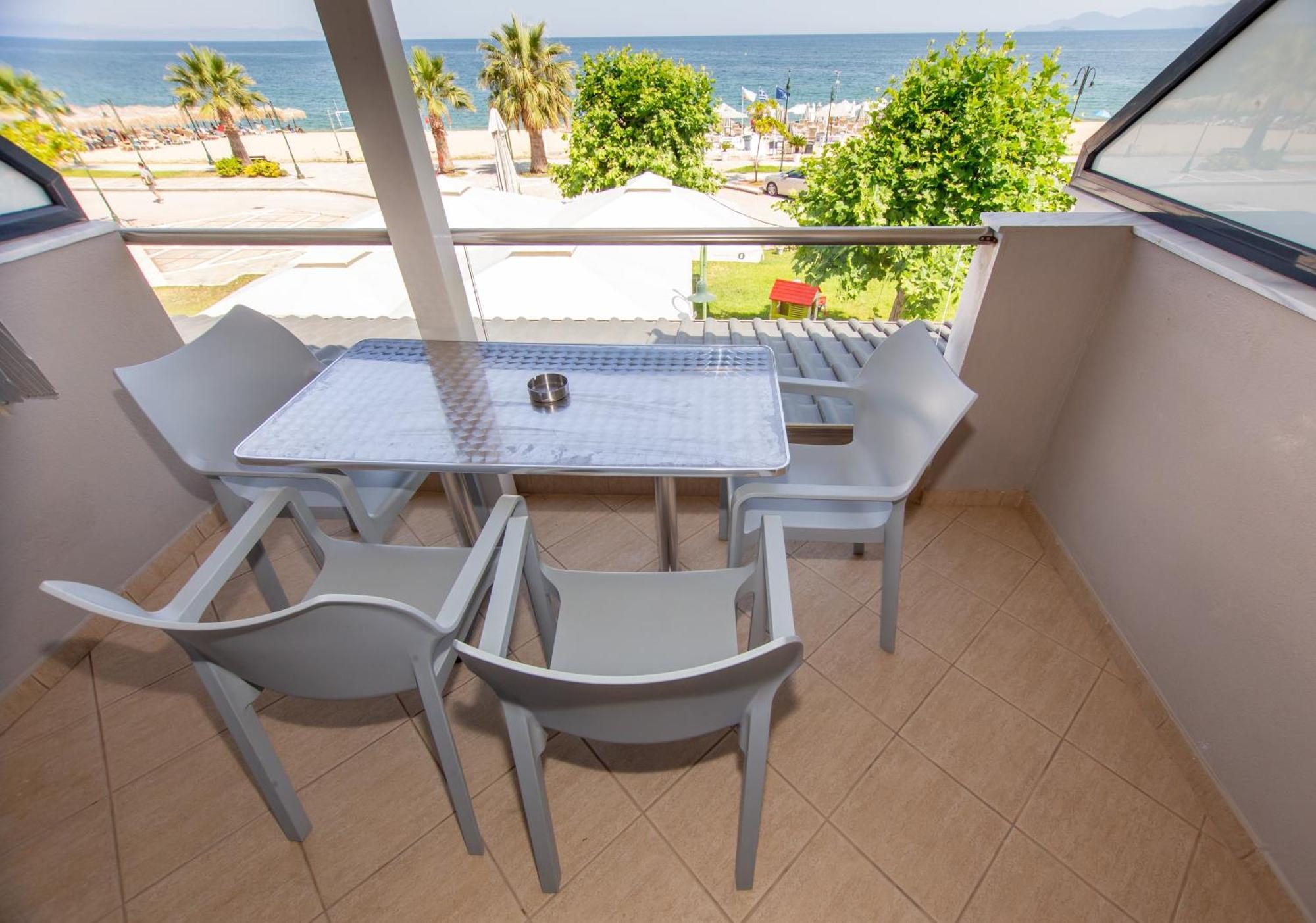Amalia Mare Sea View Apartment Nea Vrasna Luaran gambar