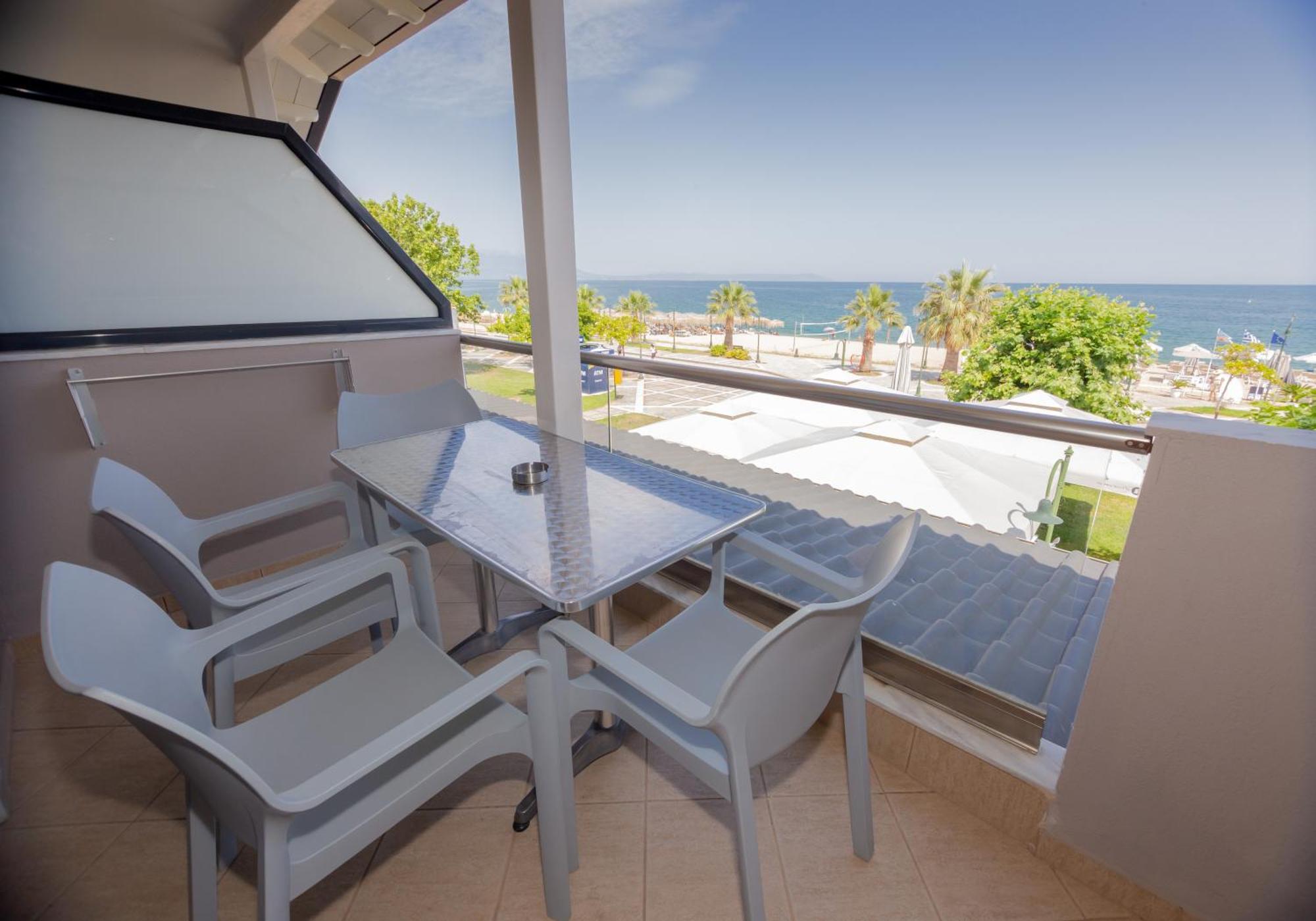 Amalia Mare Sea View Apartment Nea Vrasna Luaran gambar